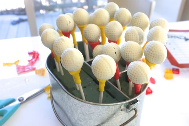 Golf Ball Cake Pops, Lisa